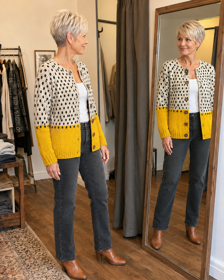 Junella | Cardigan vintage en maille