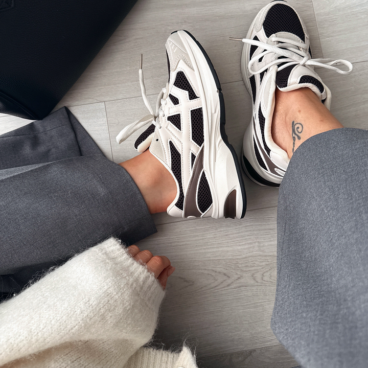 Morgane | Baskets noir et blanc