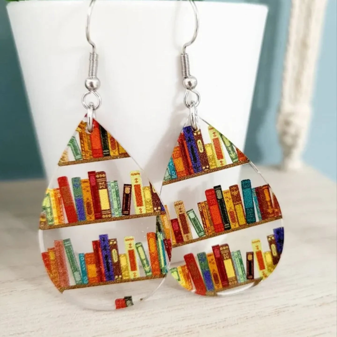Triangle Coloré | Boucles d'oreilles colorées à motif graphique – Vue 01