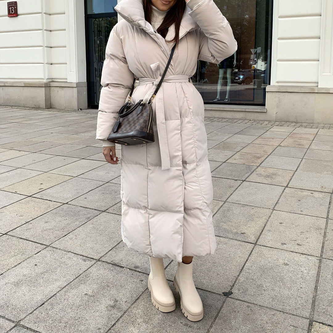 Céline | Bottines Chelsea beiges à semelle épaisse
