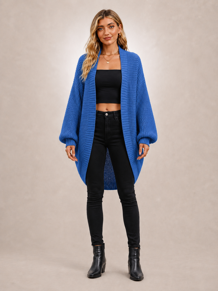 Coralie | Cardigan cocon à manches chauve-souris