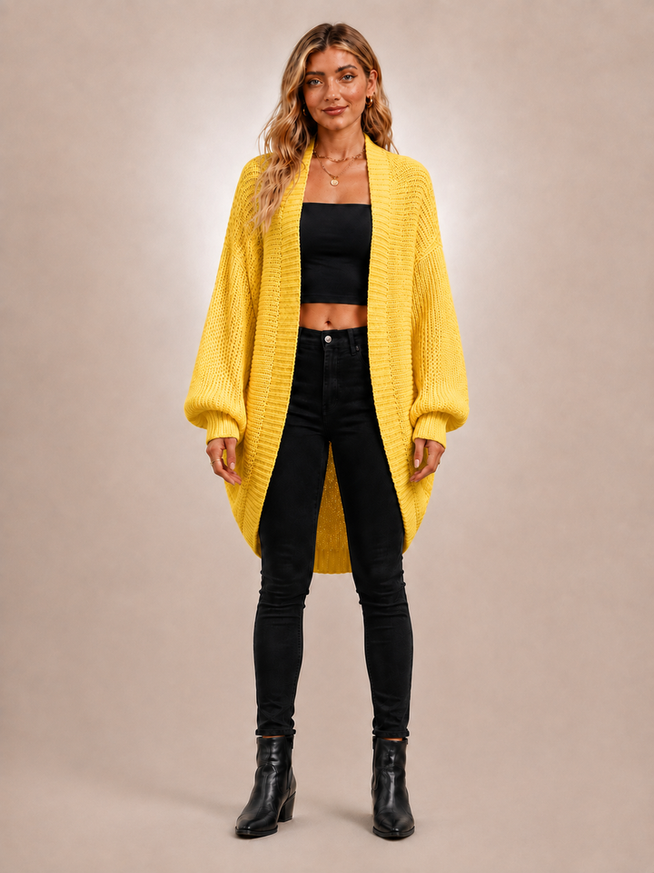 Coralie | Cardigan cocon à manches chauve-souris