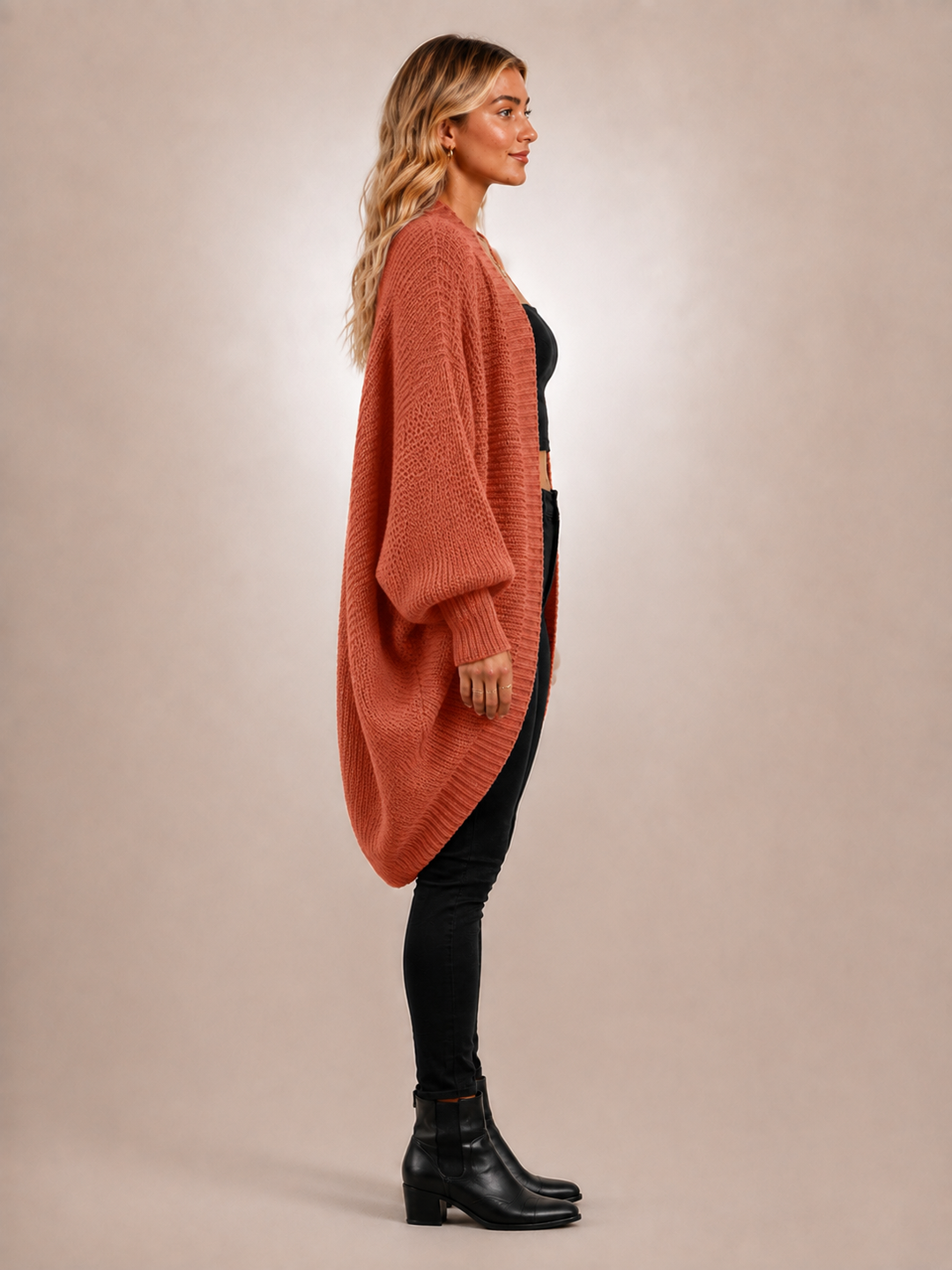 Coralie | Cardigan cocon à manches chauve-souris