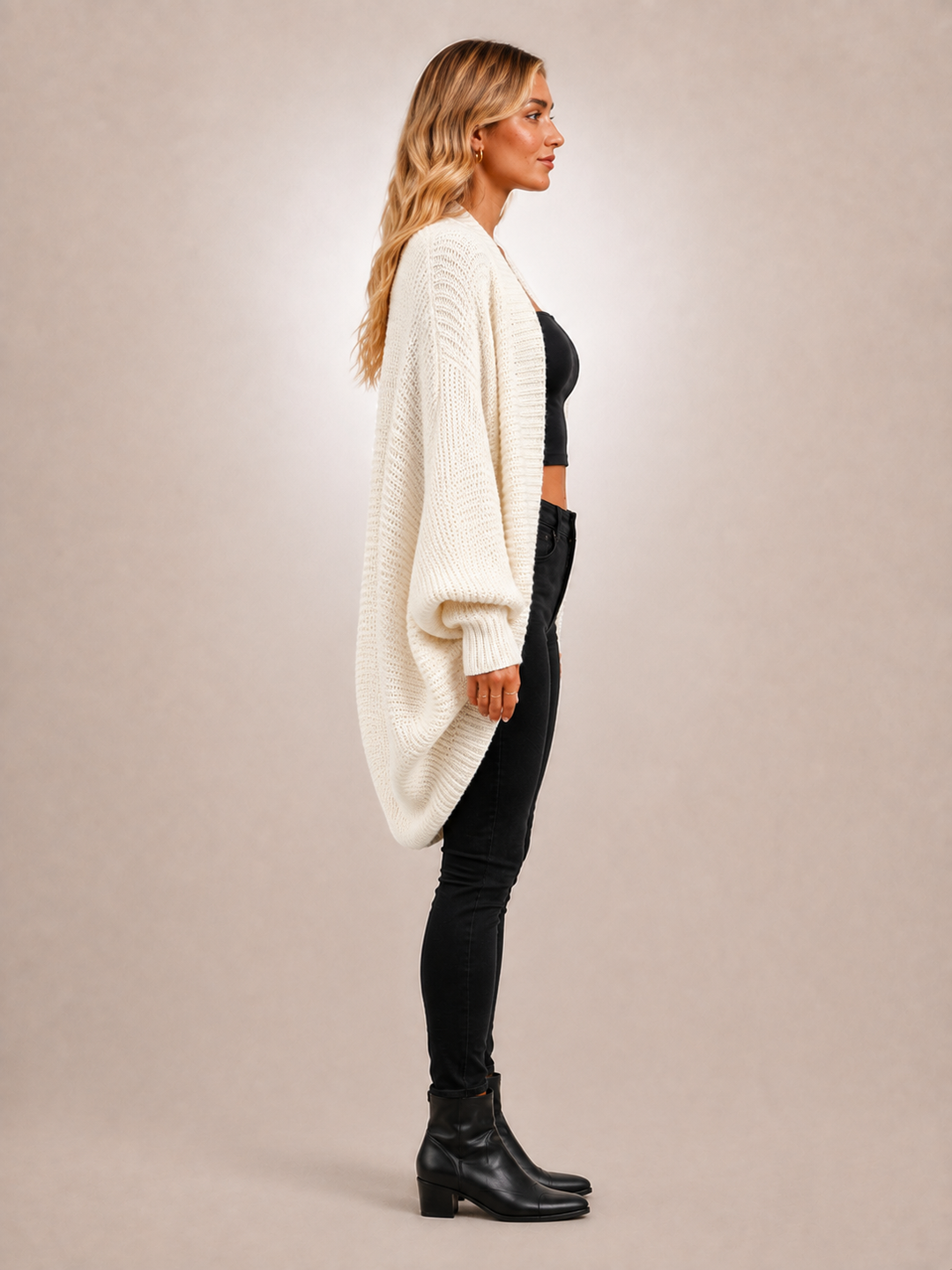 Coralie | Cardigan cocon à manches chauve-souris