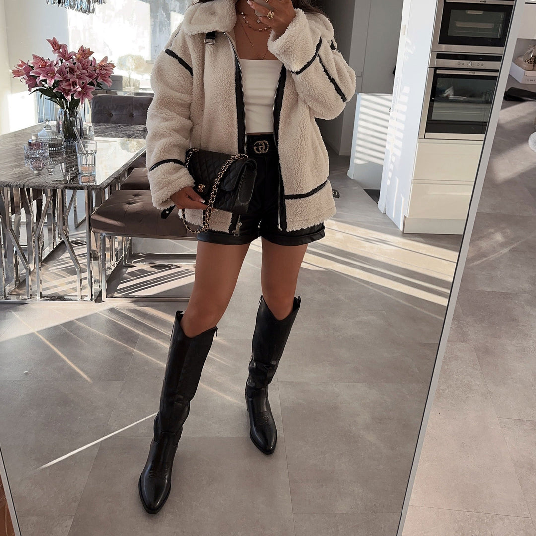 Noëlle | Bottes western hautes noires