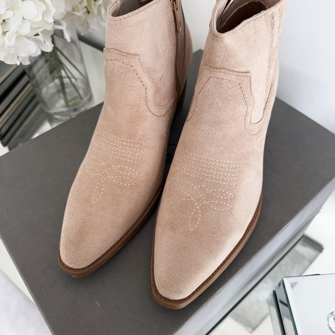 Mathilde | Bottines western beiges