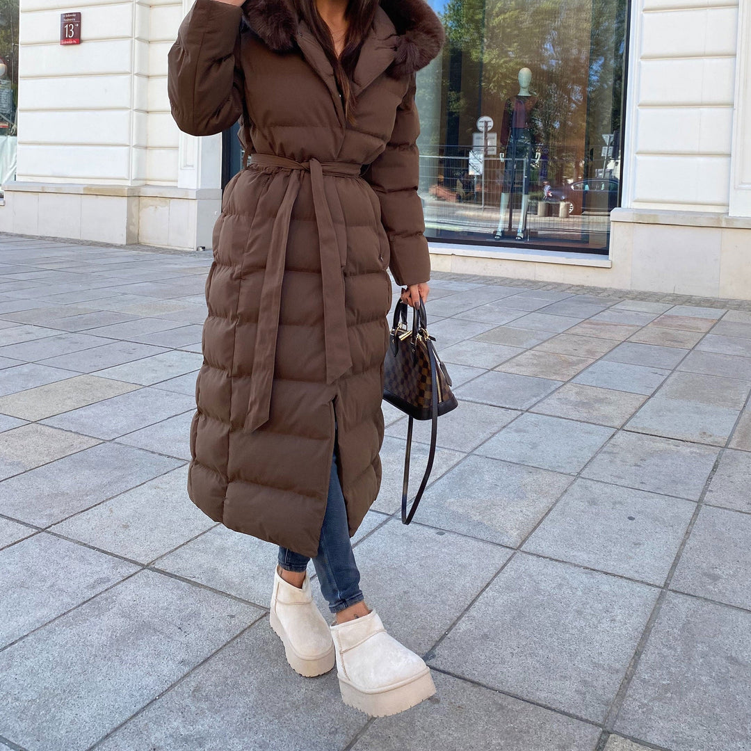 Rosalie | Bottines fourrées beiges à plateforme