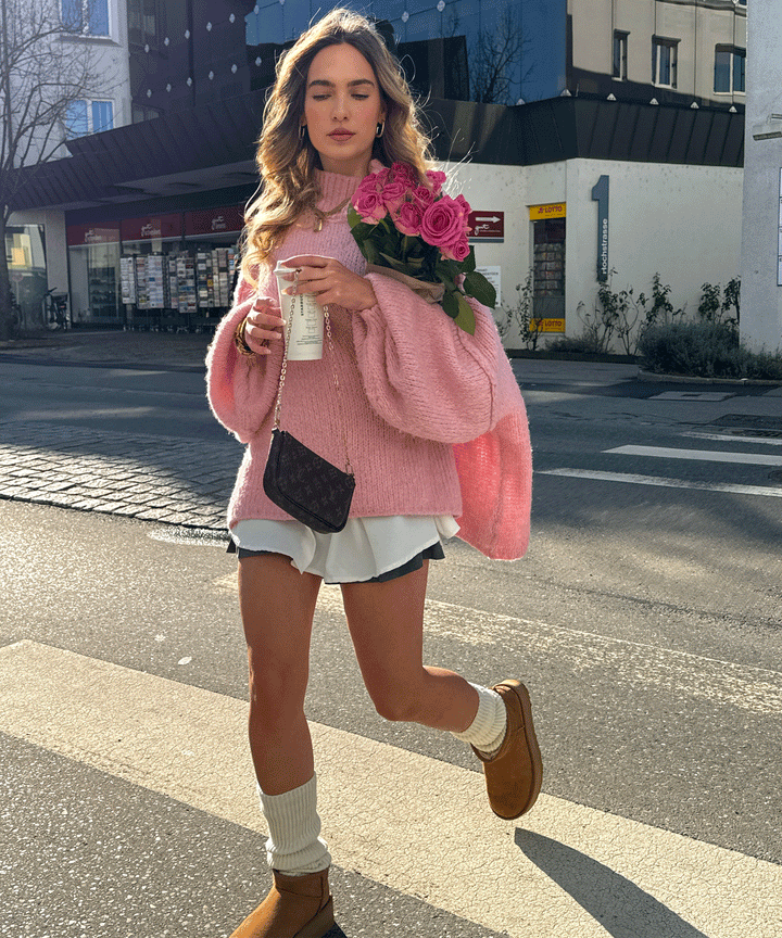 Valentine | Bottines fourrées châtaigne à plateforme