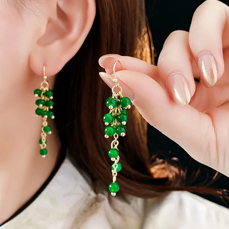 Grappe Verte | Longues boucles d&