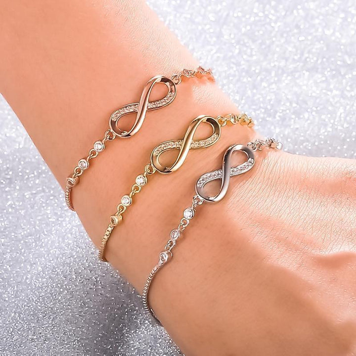 Éternité | Bracelet réglable avec signe de l&