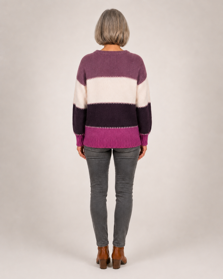 Harper | Pull moderne à blocs de couleur