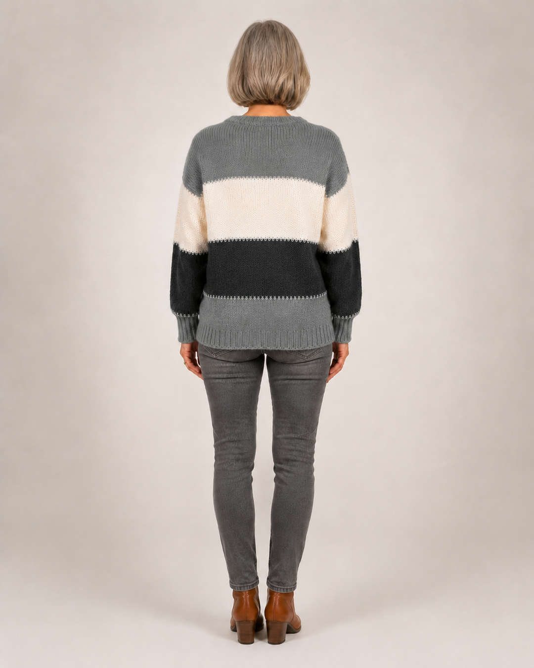 Harper | Pull moderne à blocs de couleur