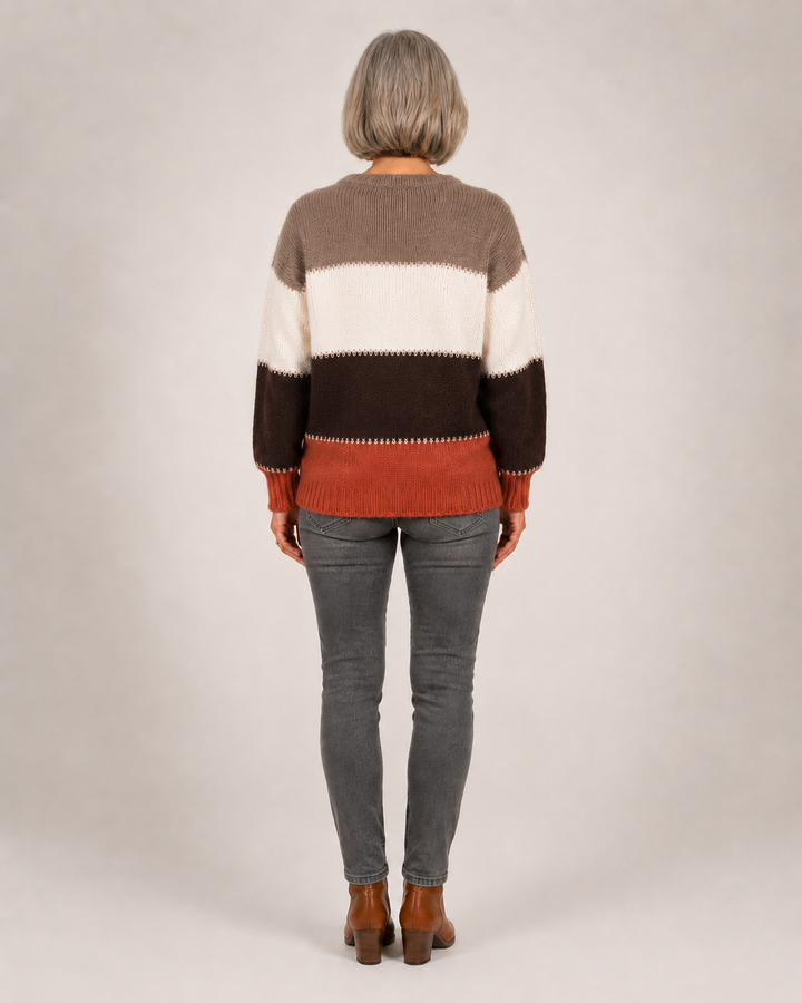 Harper | Pull moderne à blocs de couleur