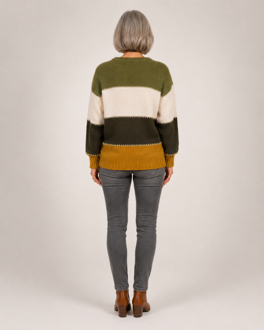 Harper | Pull moderne à blocs de couleur