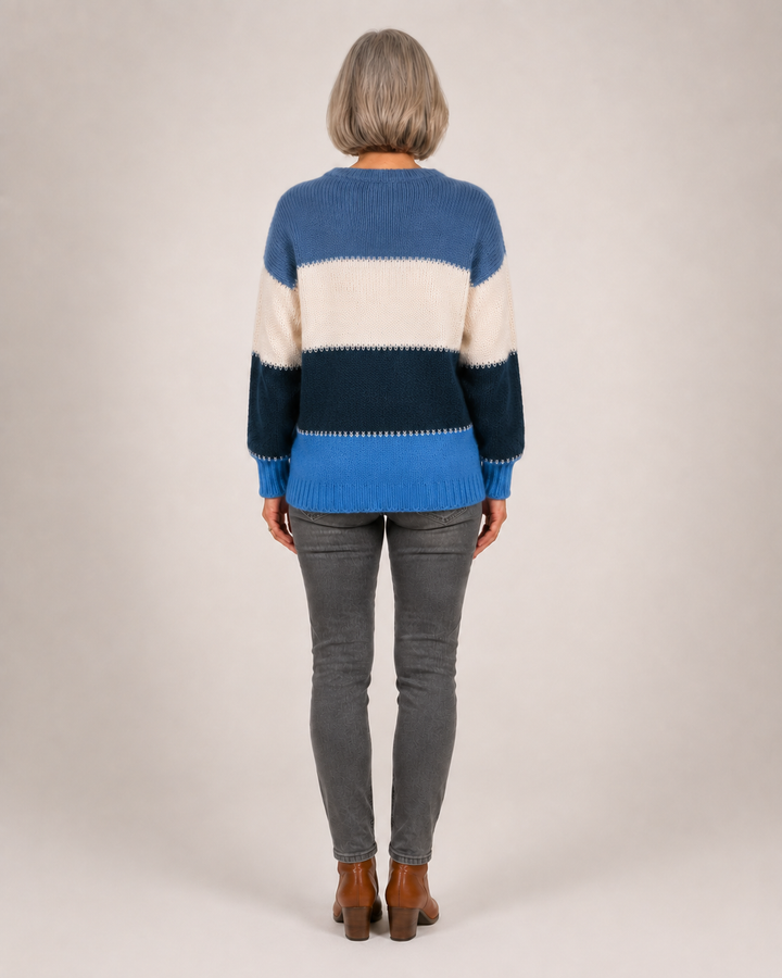 Harper | Pull moderne à blocs de couleur