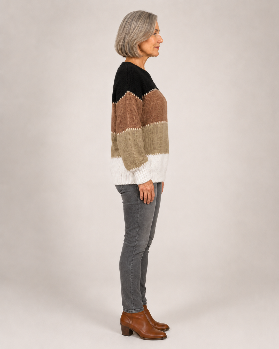 Harper | Pull moderne à blocs de couleur