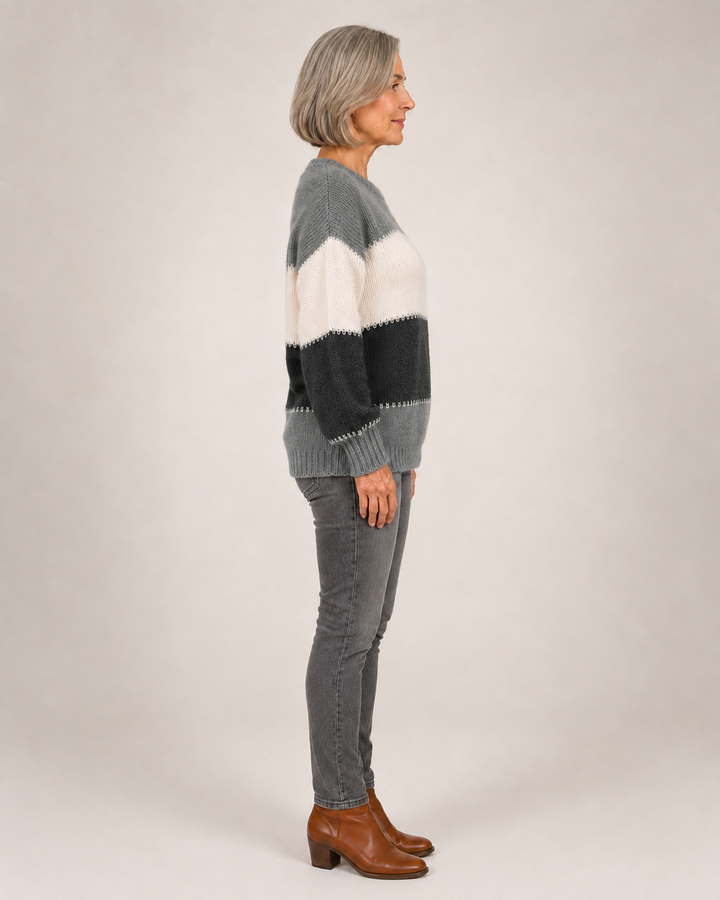 Harper | Pull moderne à blocs de couleur