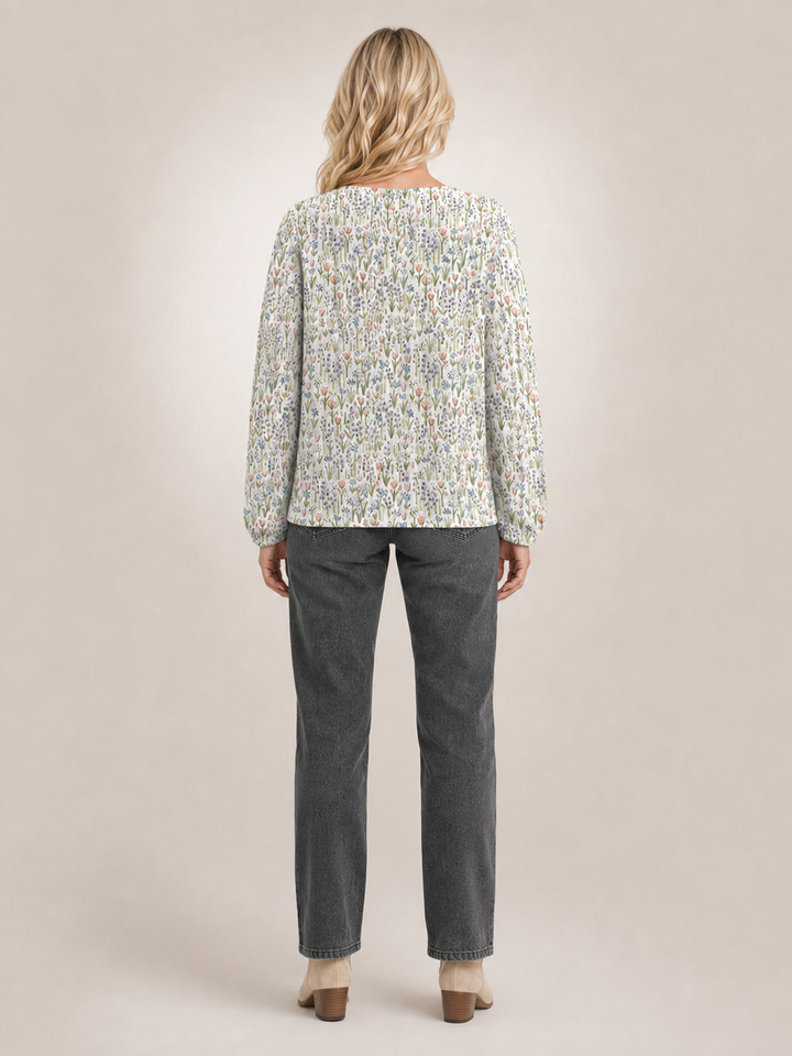 Ivadelle | Cardigan fleuri vintage en maille
