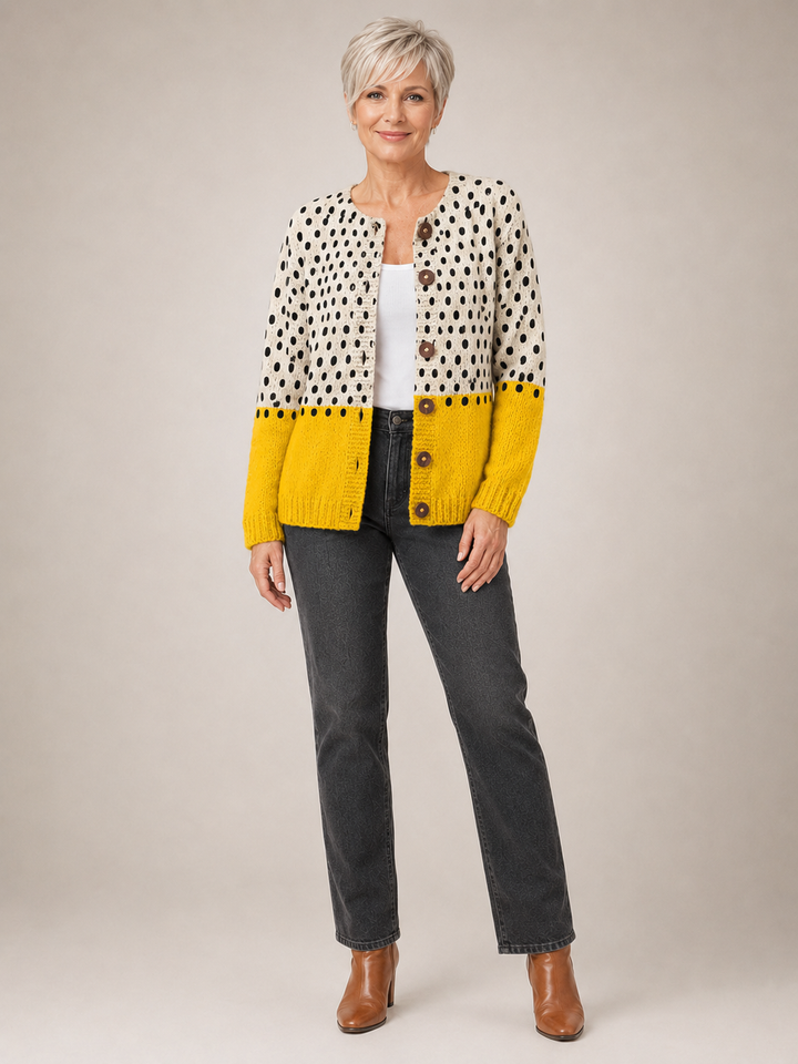 Junella | Cardigan vintage en maille