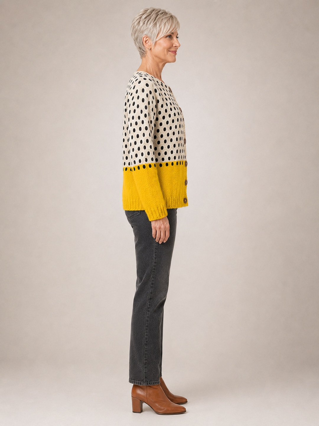 Junella | Cardigan vintage en maille