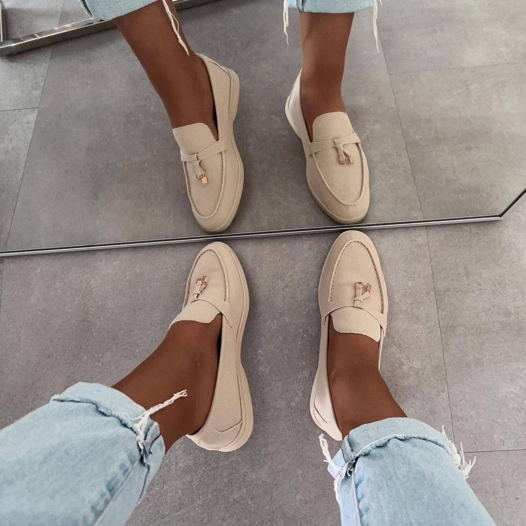 Bertille | Mocassins beiges élégants