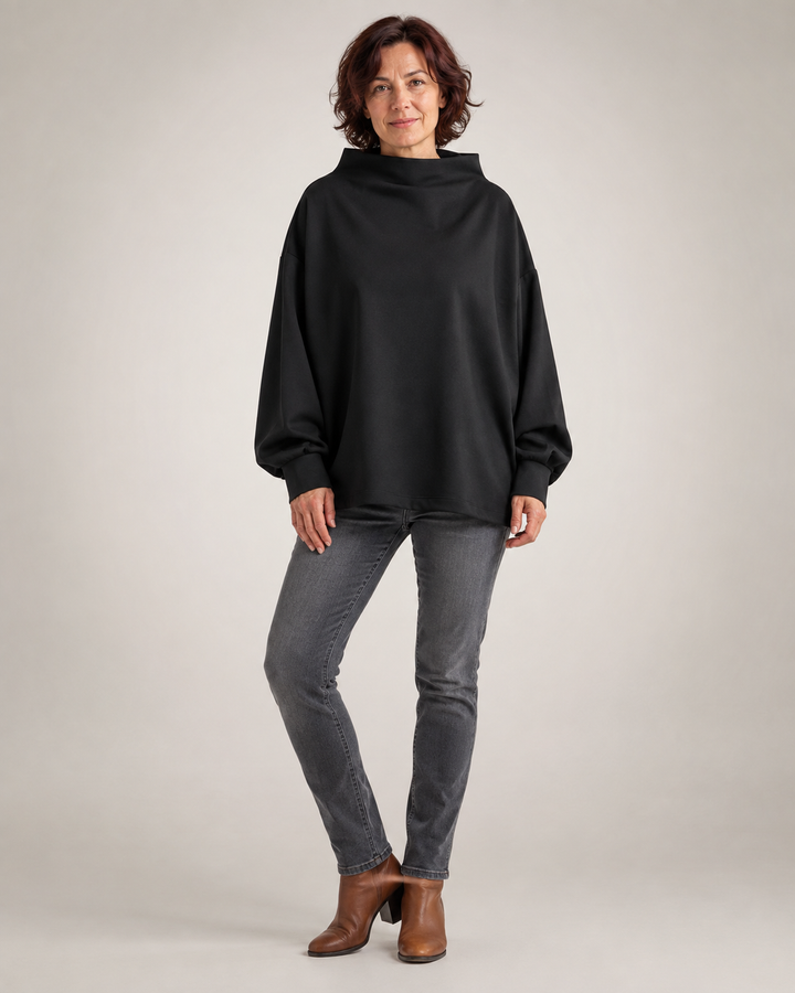 Margot | Pull doux à col montant