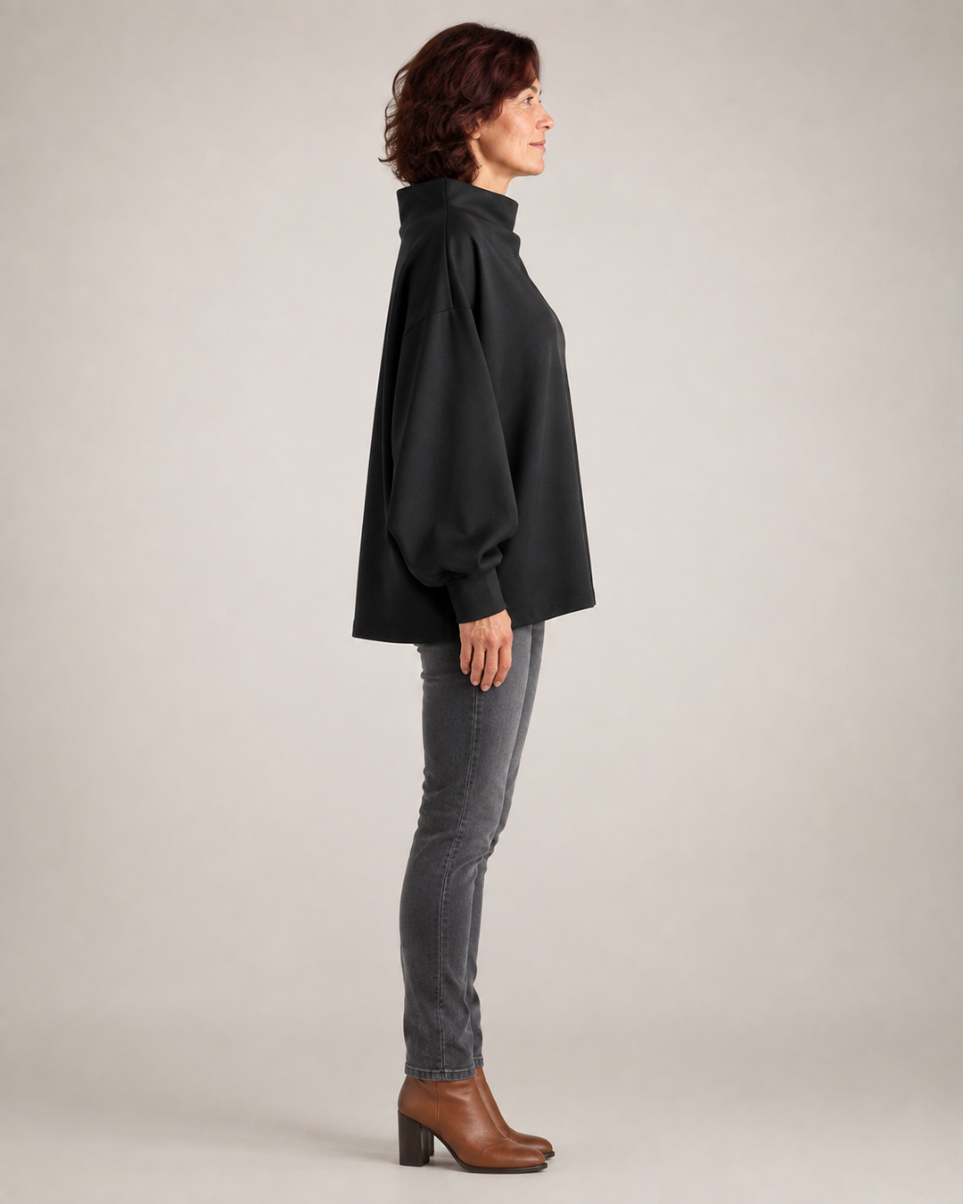 Margot | Pull doux à col montant