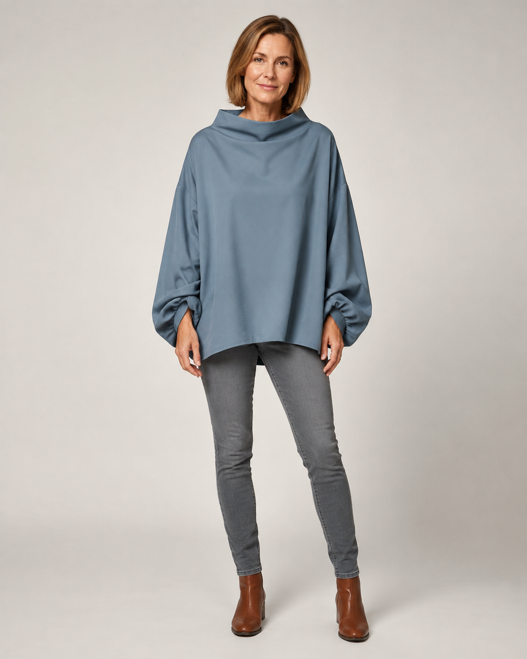 Margot | Pull doux à col montant