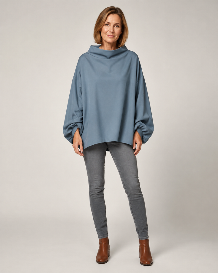Margot | Pull doux à col montant
