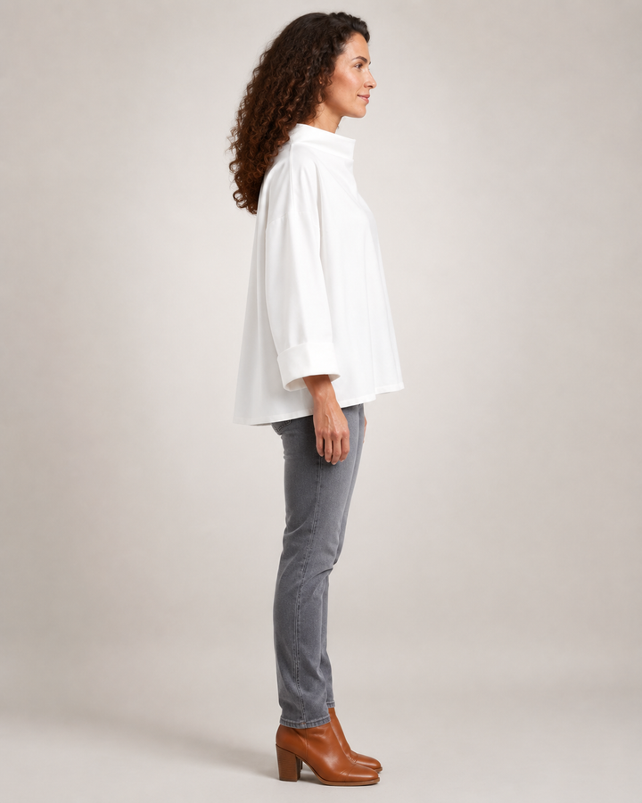 Margot | Pull doux à col montant