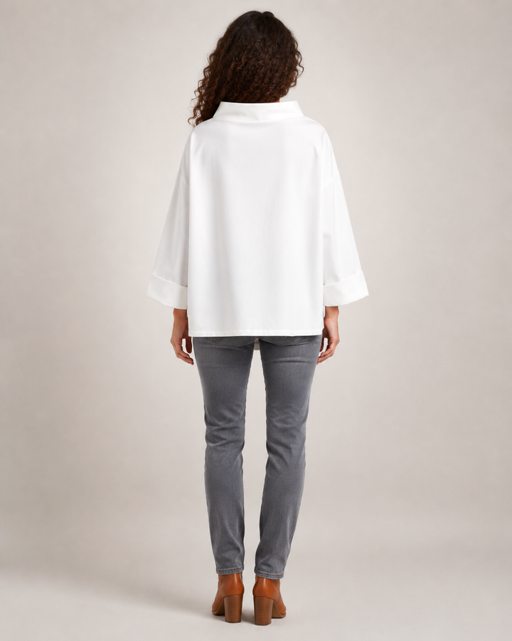 Margot | Pull doux à col montant
