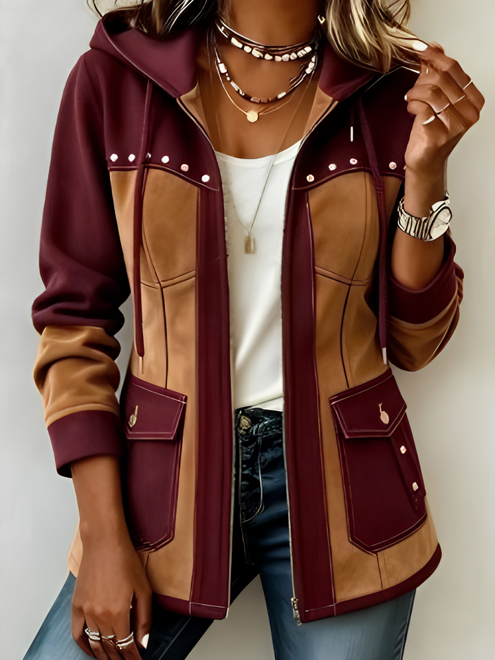 Veste à Capuche Bi-Matière Véronique