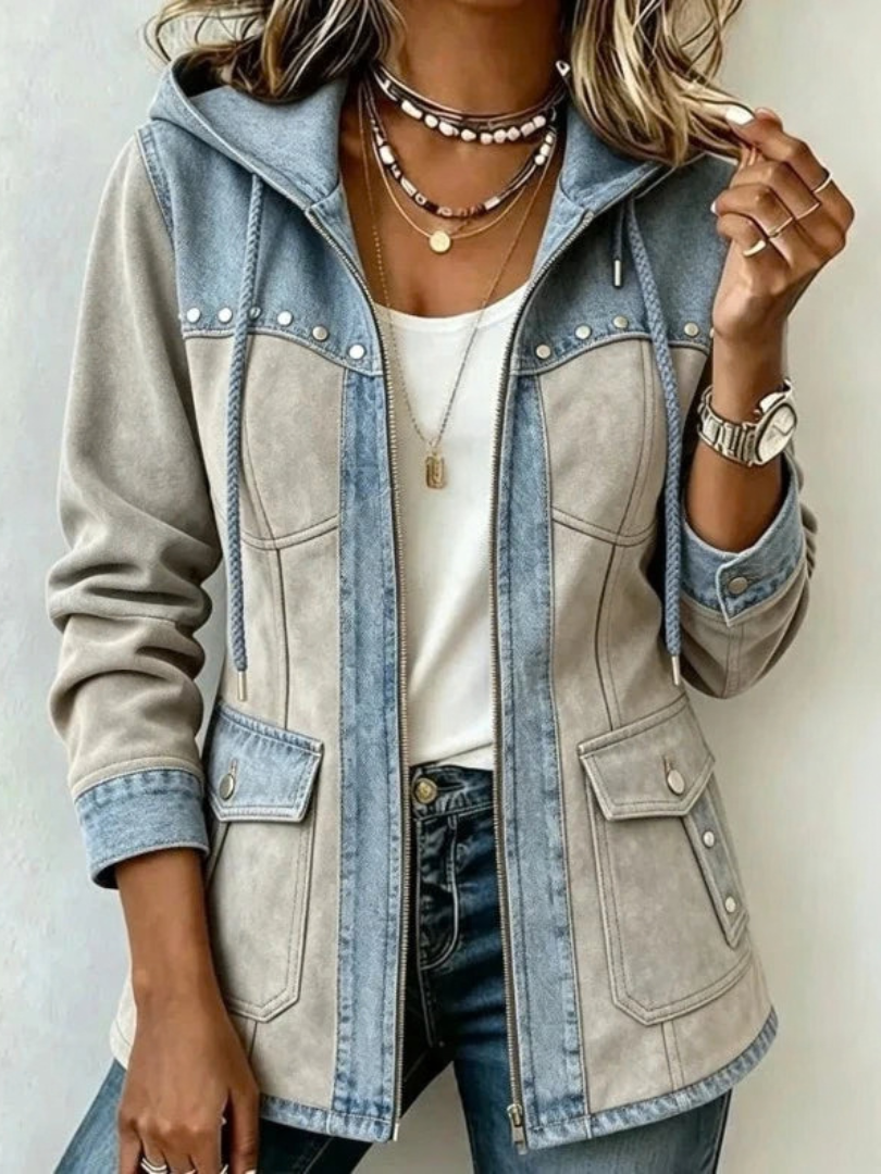Veste à Capuche Bi-Matière Véronique