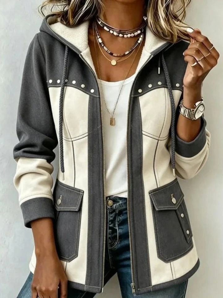 Veste à Capuche Bi-Matière Véronique