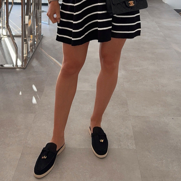 Danielle | Mules mocassins noires