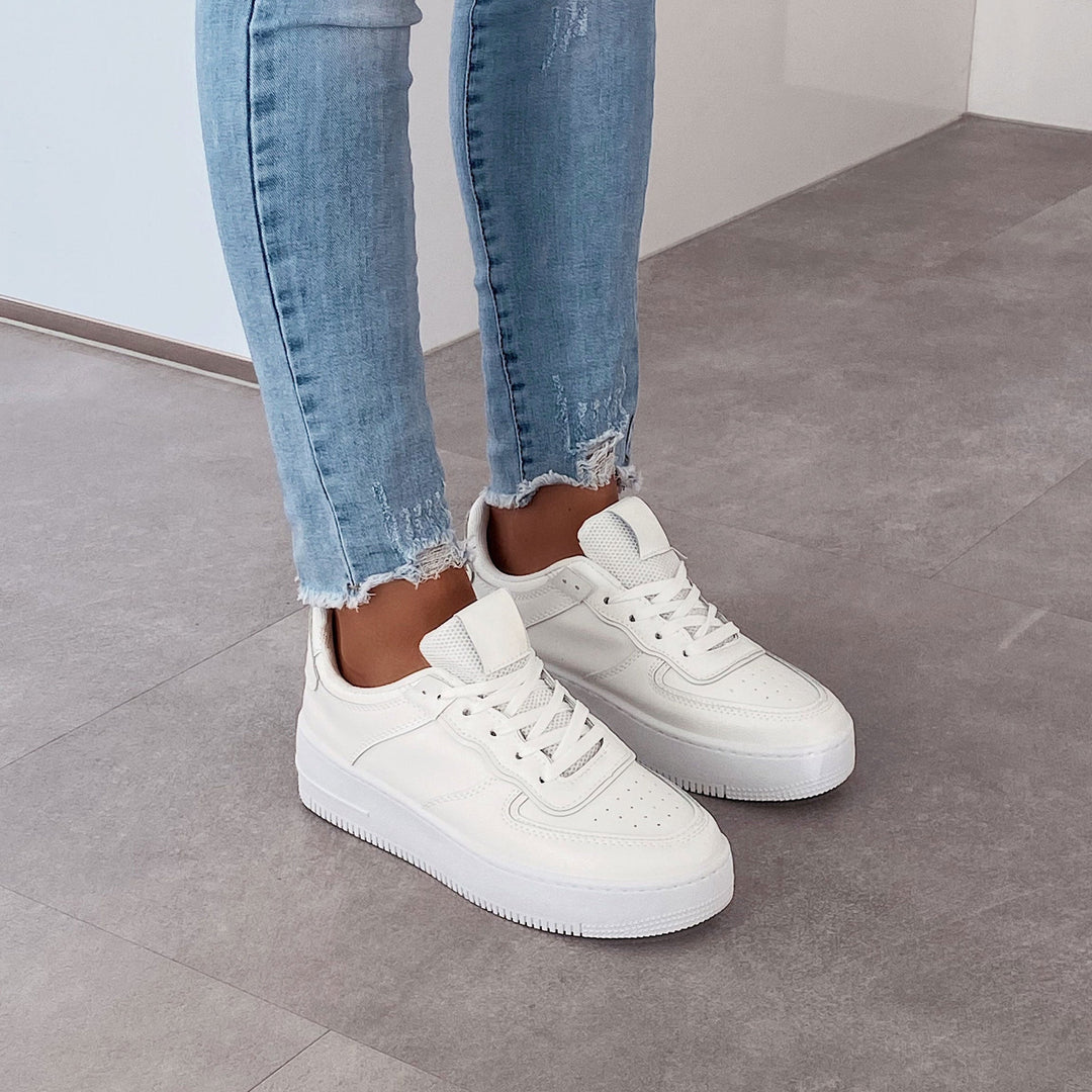 Isabeau | Baskets blanches épurées