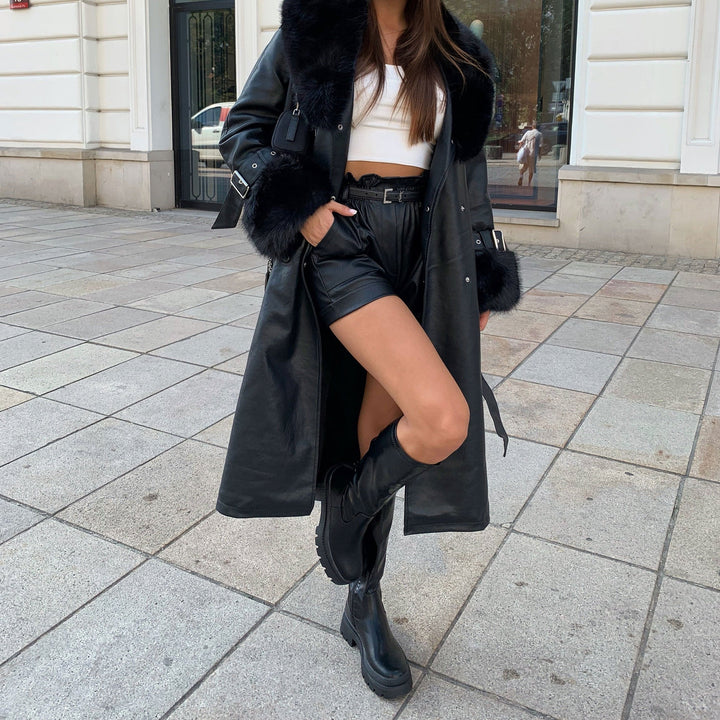 Clarisse | Bottes hautes noires à plateforme