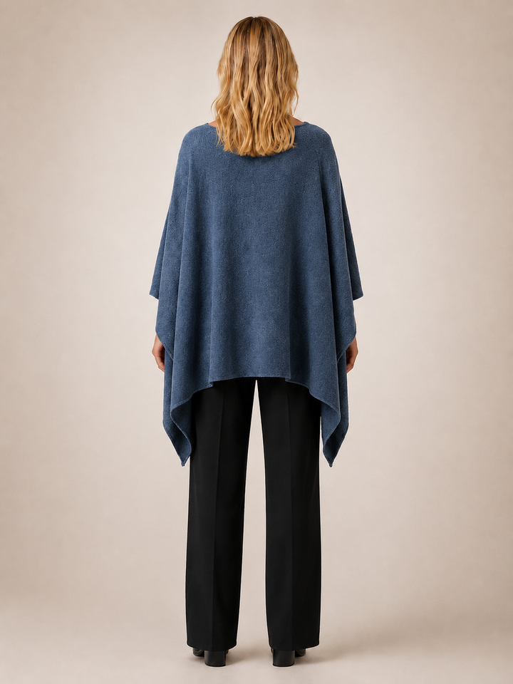 Victoire | Poncho asymétrique col bateau