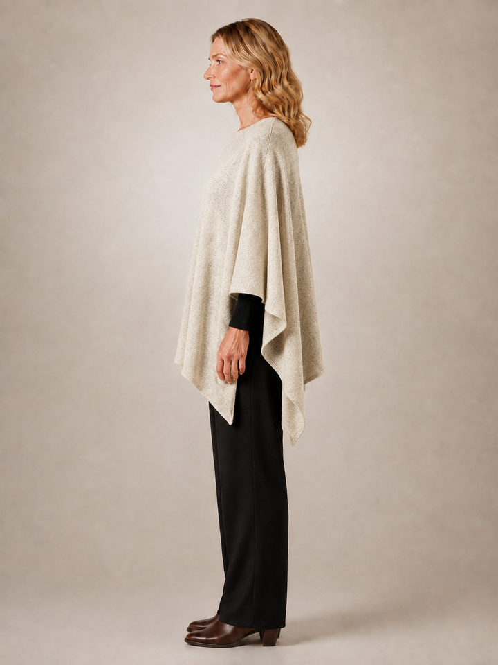 Victoire | Poncho asymétrique col bateau