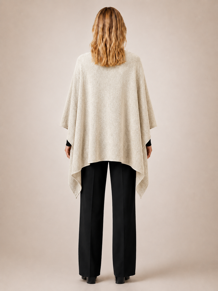 Victoire | Poncho asymétrique col bateau