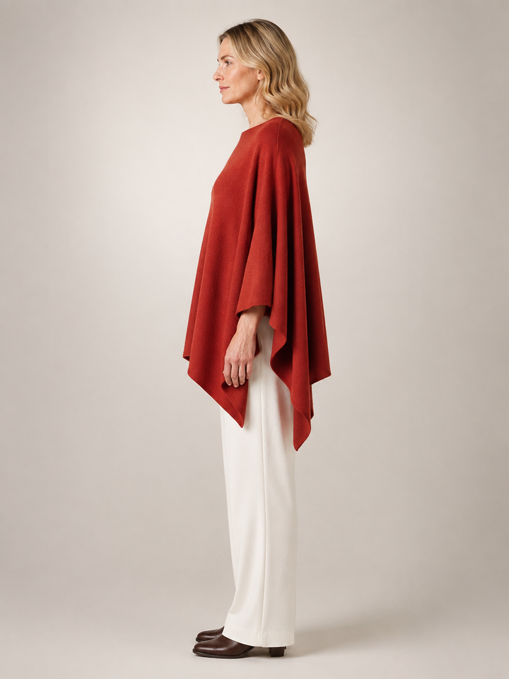 Victoire | Poncho asymétrique col bateau