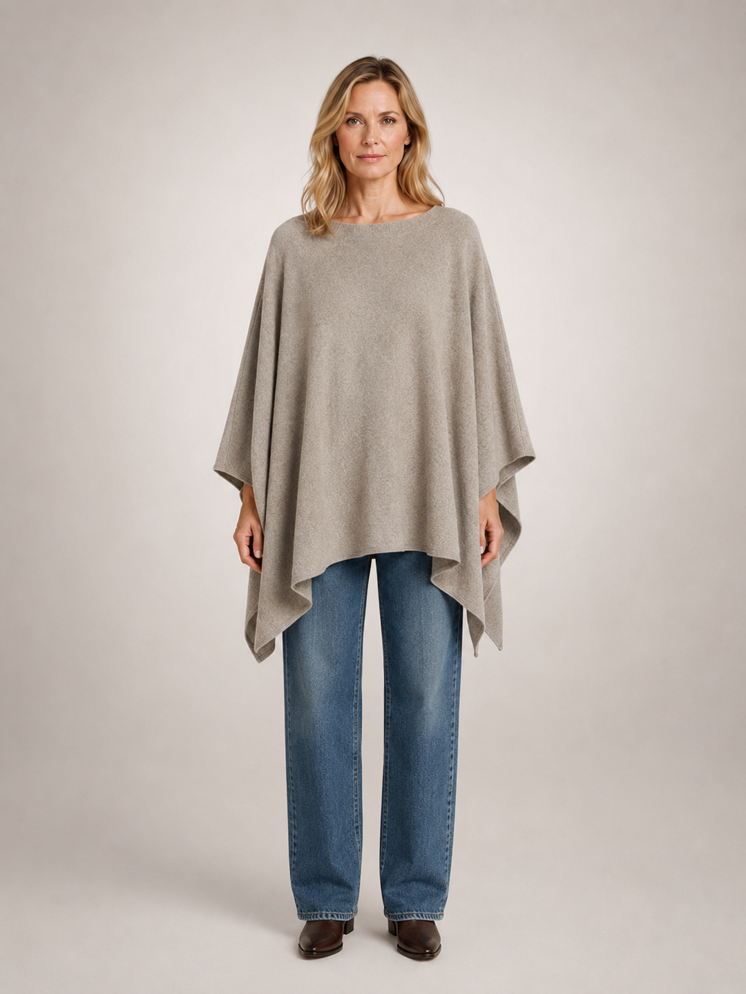 Victoire | Poncho asymétrique col bateau