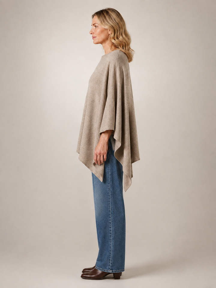 Victoire | Poncho asymétrique col bateau