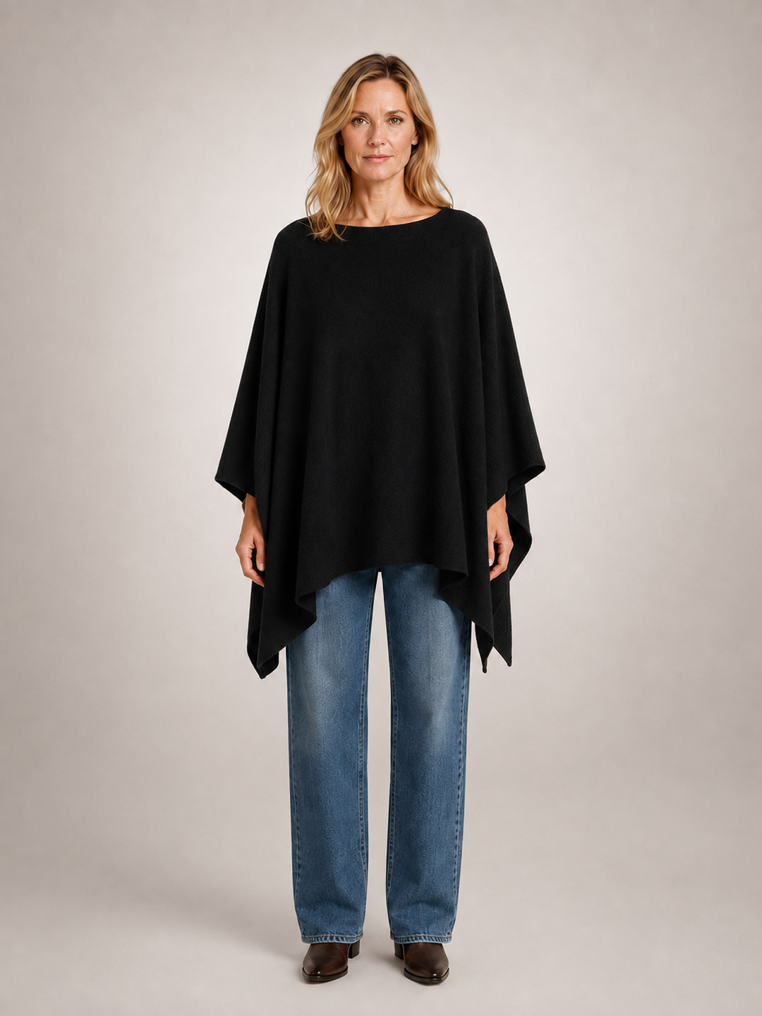 Victoire | Poncho asymétrique col bateau