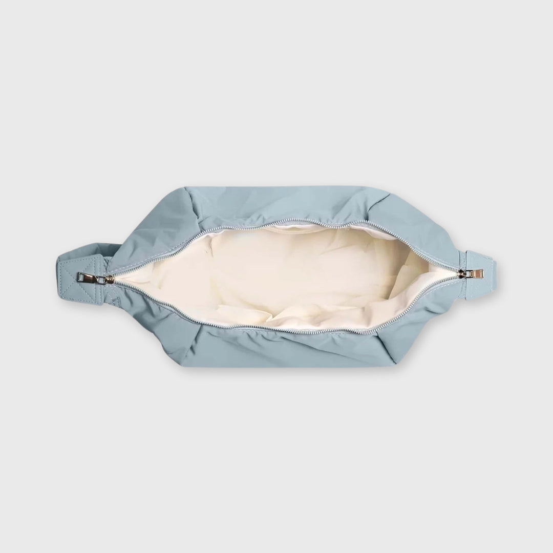 Sac bandoulière Nylon Souple bleu clair, photo détail