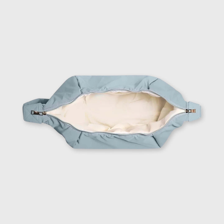 Sac bandoulière Nylon Souple bleu clair, photo détail