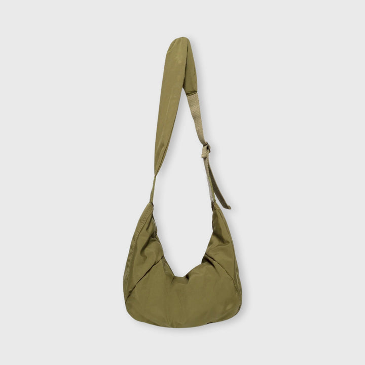 Sac bandoulière Nylon Souple olive vu de côté