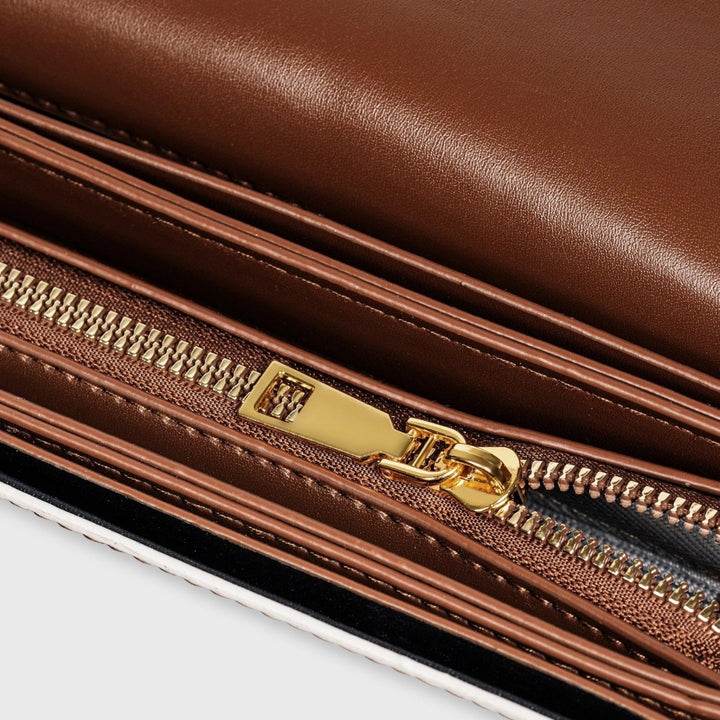 Mini sac porté épaule Bella brun vu de trois quarts