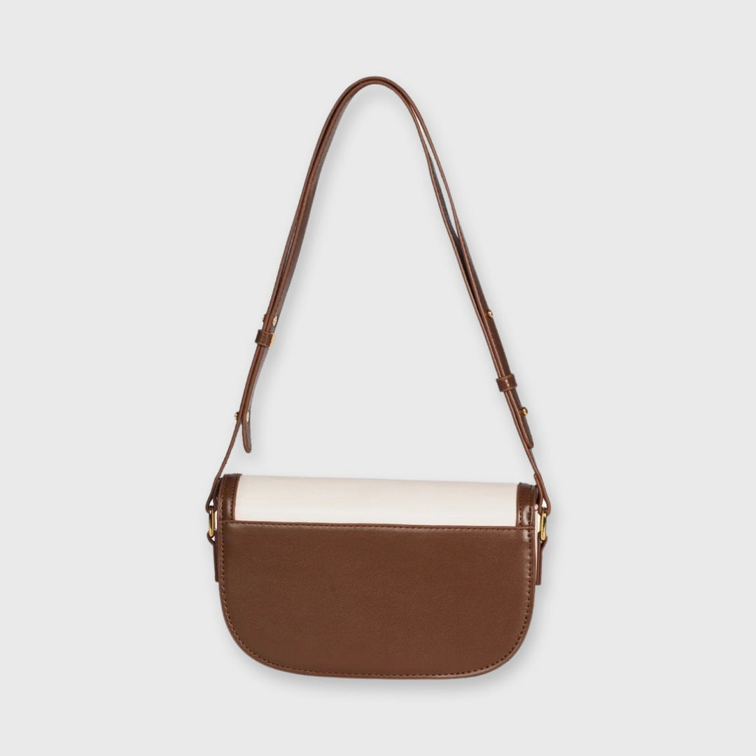 Mini sac porté épaule Bella crème/brun, photo détail