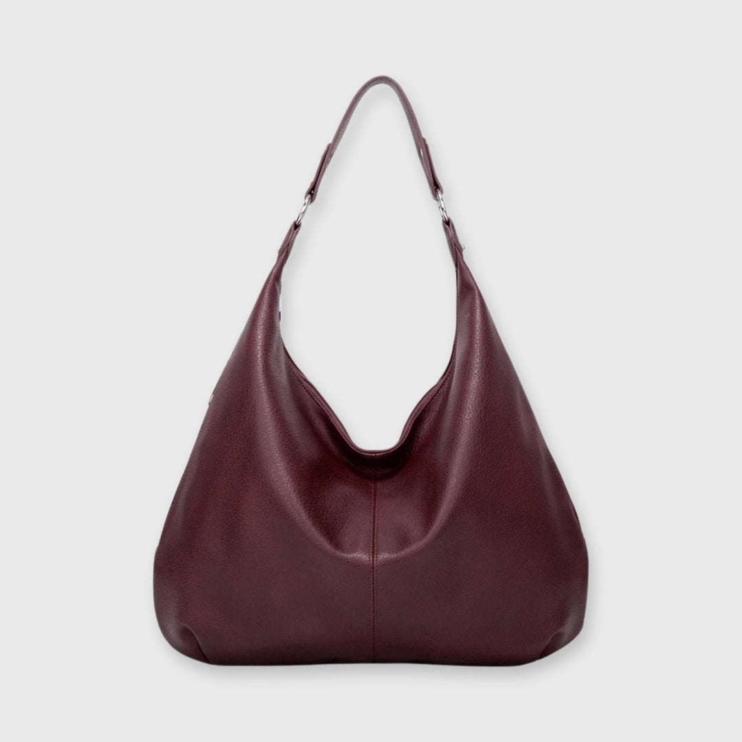 Sac hobo Cassie bordeaux vu de face